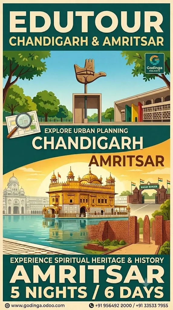 Edutour Chandigarh & Amritsar-( 5 Nights/ 6 Days)