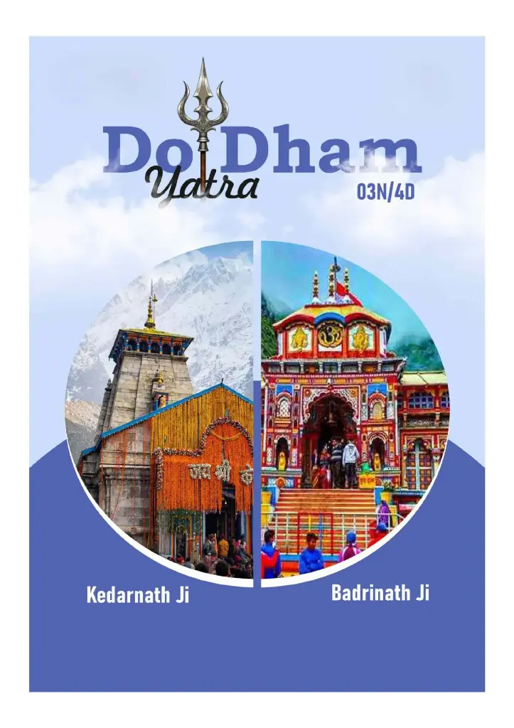 Do Dham By Helicopter Package 3N/4D 2026 