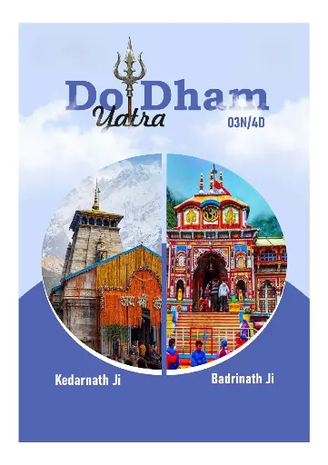 Do Dham By Helicopter Package 3N/4D 2026 